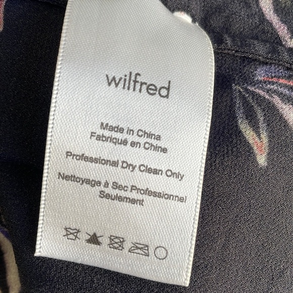 Wilfred Black Floral Peplum Blouse - Picture 5 of 6